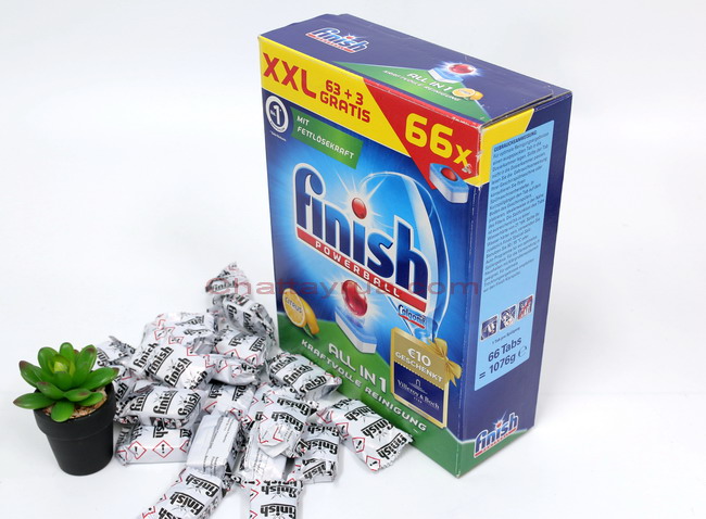 Viên rửa bát Finish All in One Kraftvolle Reinigung XXL hộp 66 Viên